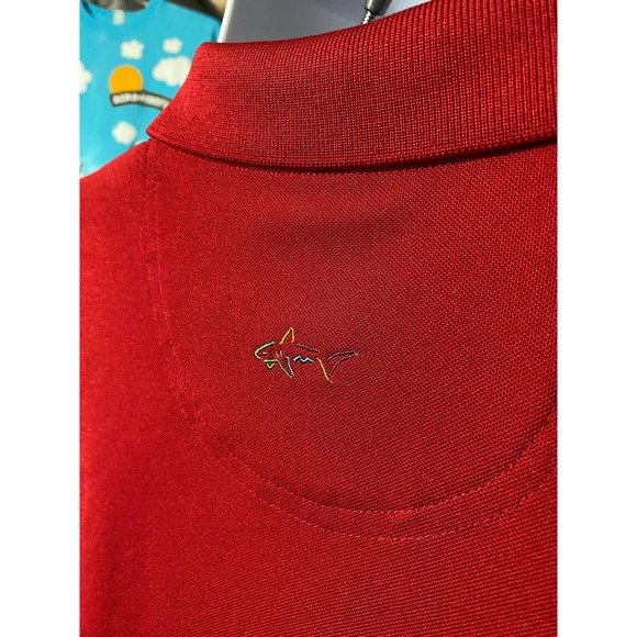 Greg Norman Men's Polo Golf Shirt Performance Play Dry 4XL RED - Picture 8 of 10